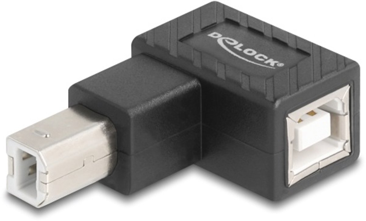 Delock USB 2.0 Adapter USB Type-B male to USB Type-B female 90° angled upwards
