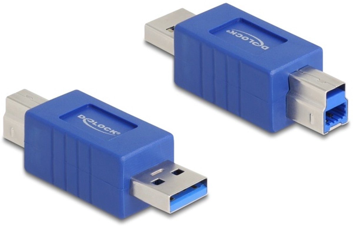 Delock USB 5 Gbps Adapter USB Type-A male to USB Type-B male (crossed)