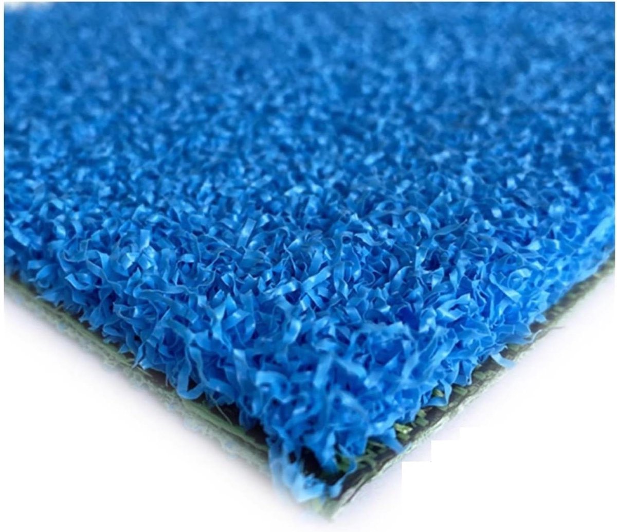 Kunstgras Tapijt - Synthetisch gazon - Buiten Decoratie - Zachte 'U' Vormige Bladen - 59 x 236 Inch - Blauw