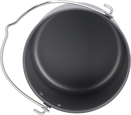 Hangende Kookpot - Kampeer Eetgerei - Buiten Koken - Hoge Capaciteit - 25 cm - Zilver — afbeelding 4