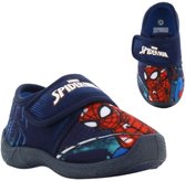 Spiderman - Pantoffels kinderen voor jongens - Sloffen kind met klittenbandsluiting - Schoenen van 2 tot 8 jaar - Maat 30 - Blauw