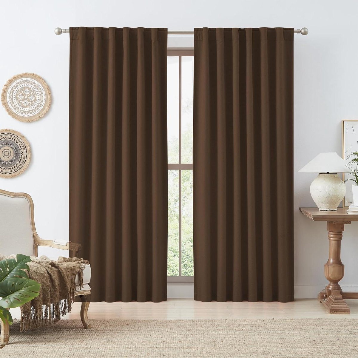 Verduisterende Gordijnen - Linnen Look - Slaapkamer Verduisteren - 100% Lichtblokkering -