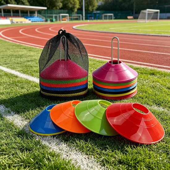 Schijfpionnen Set - Sport Markeringen - Training en Oefening - Felgekleurde Markers - 50 Stuks - Meerdere kleuren — afbeelding 3