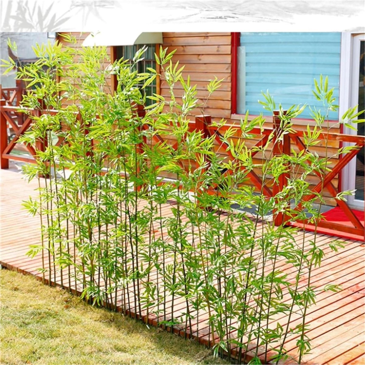 Kunstmatige bamboe - Privacy schutting - Tuin decoratie - Weerbestendig ontwerp - 120 cm - Groen