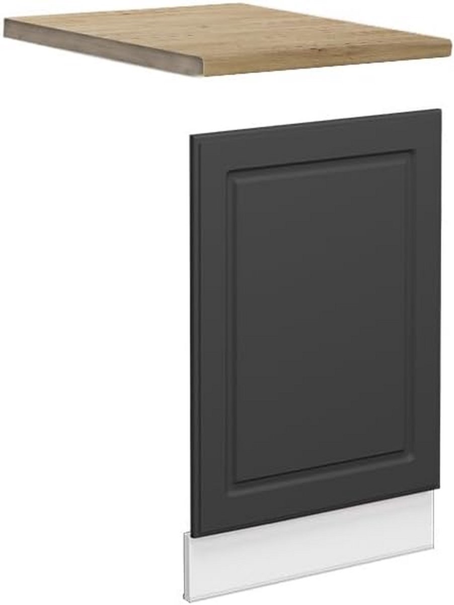 Vaatwasser Frontpaneel 45 cm voor Inbouwkeuken Antraciet-goud Wit