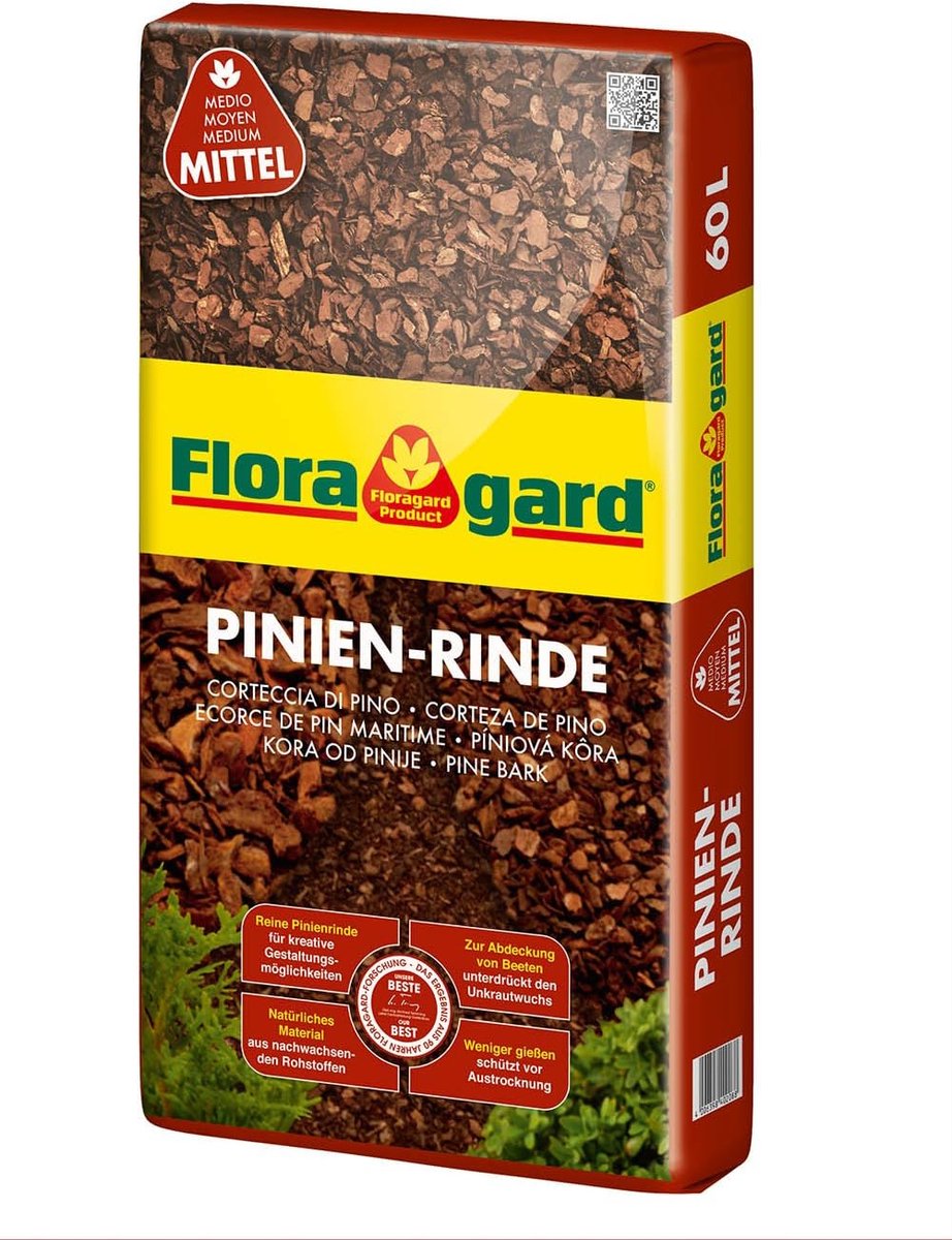 Boomschors Mulch - Natuurlijke Bodembedekker - Tuin Verfraaien - Onkruid Onderdrukkend - 60 Liter - Bruin