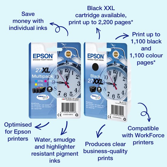 Epson 27 - Inktcartridge / Geel
