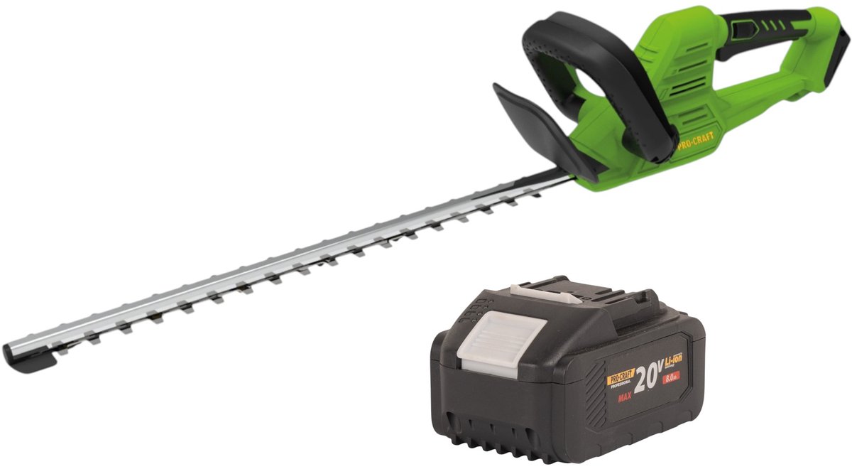 Procraft PZA26bb accu-heggenschaar 20 V 550 mm borstelloos + 1x accu 8,0 Ah - zonder oplader