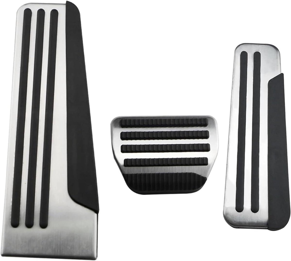 Pedaalhoezen Set - Auto Interieur - Verbeter Rijervaring - Antislip Rubber - 3 Delen - Metaal