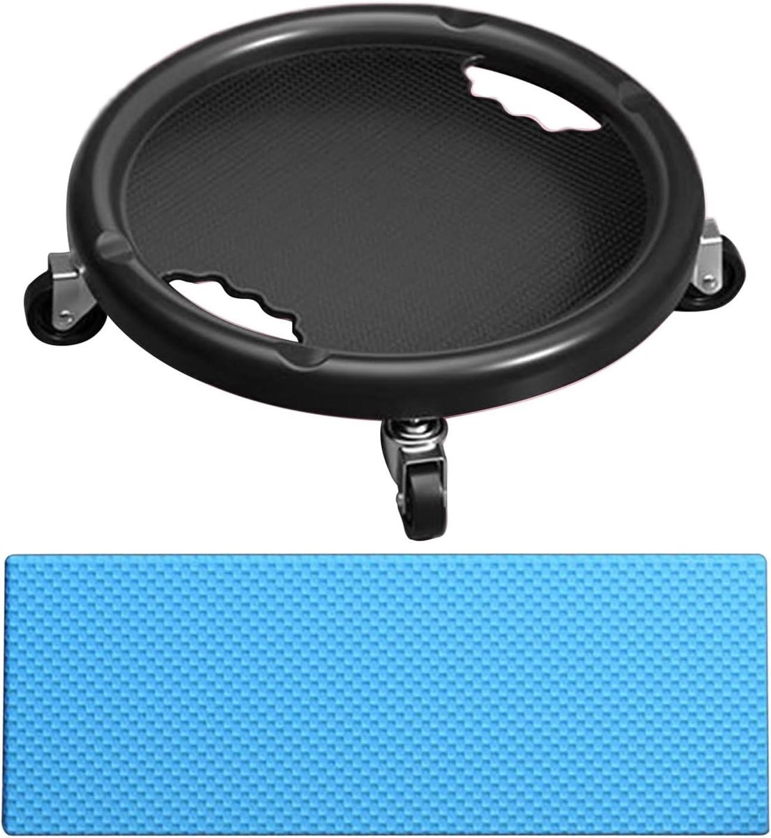 Ab Wheel Board - Buikspierroller - Core Training - 360 Graden Rol - 150kg Draagkracht - Zwart