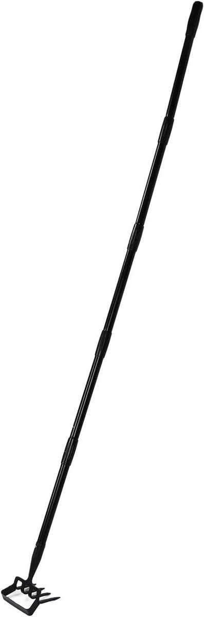 Tuingereedschap 2-in-1 - Schoffel Cultivator - Onkruid Verwijderen - Verstelbare Lange Steel - 81-157 cm - Zilver