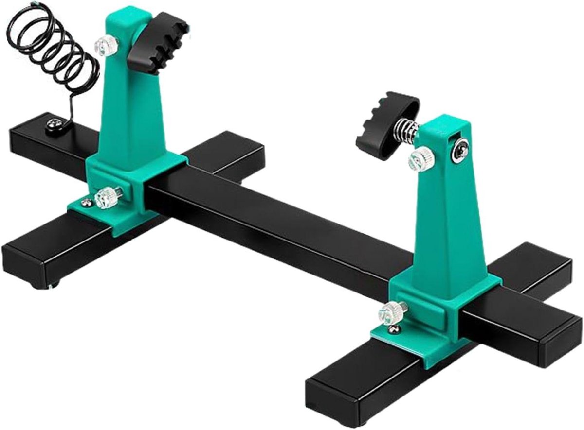 PCB Houder - Soldeerframe - Printplaten Fixeren - 360 Graden Rotatie - 40.8 cm Lengte - Zwart