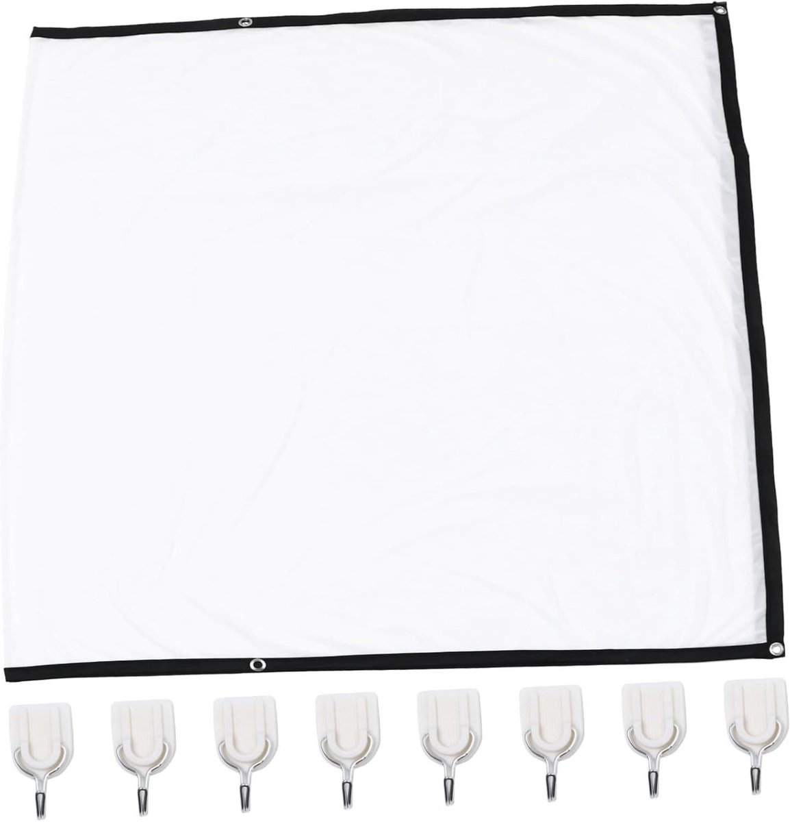 Projectiescherm - Filmdoek Buiten - Thuisbioscoop Creëren - Plat En Lichtgewicht - 223 x 130 cm - Wit