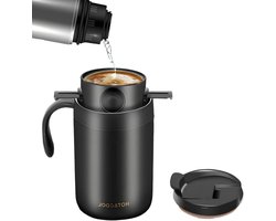 Koffiezetter - Reismok - Outdoor koffie - Vacuüm geïsoleerd - 6 uur warm - Zilver