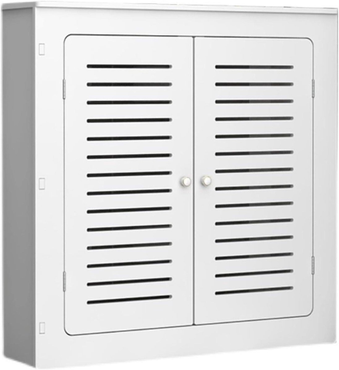 Radiatorafdekking Decoratief - Verwarmingsombouw - Woonkamer Decoratie - Extra Opbergruimte - 50x60x15 cm - Wit