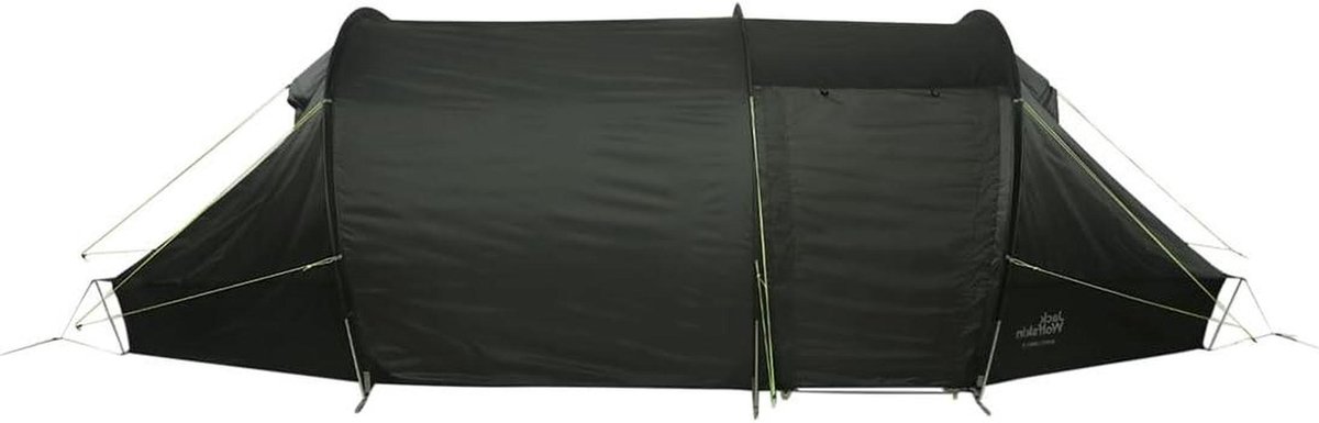 Tunnel Tent - Kampeertent Tent - Kamperen en Hiken - Gescheiden Bagageruimte - 3 Personen - Mosgroen