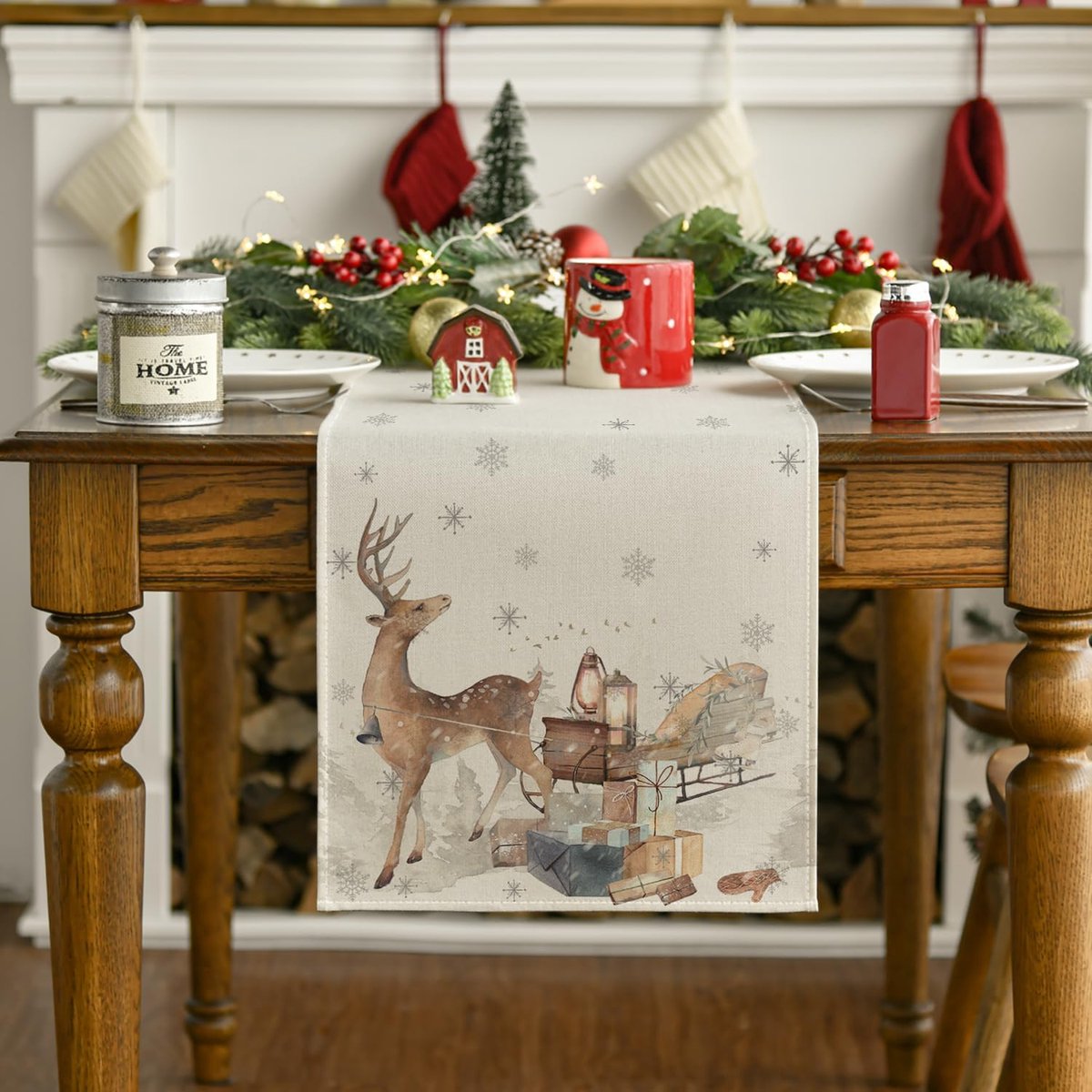 Tafelloper - Tafeldecoratie - Feestelijke Decors - Duurzaam Polyester - 40x140 cm - Veelkleurig