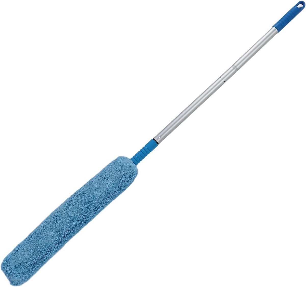 Uitschuifbare Spleetreiniger - Flexibele Stofborstel - Stof Verwijderen - Buigbare Kop - Verstelbare Steel - Grijs