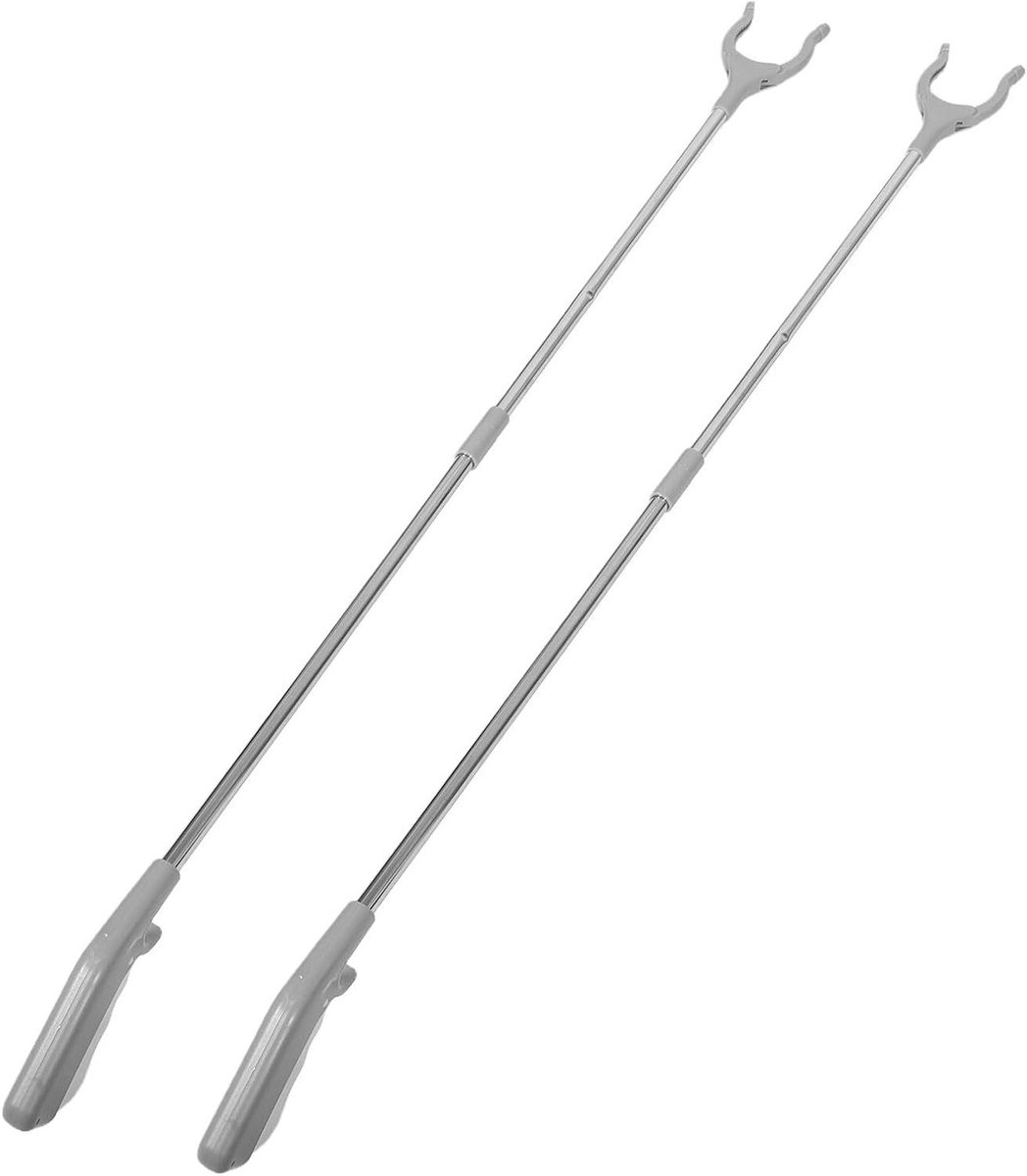 Opvouwbare Grijper - Grijptang Lange Arm - Voorwerpen Oppakken - Ergonomisch Ontwerp - 100 cm - Grijs