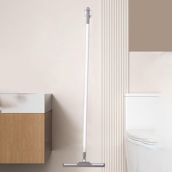 Huishoudelijke Veegmachine - Vloerwisser Stofverzamelaar - Snel Huis Schoonmaken - 180 Graden Draaibare Kop - 52 cm - Grijs — afbeelding 5