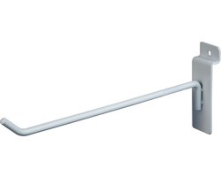 Econoco 8 "Slatwall Deluxe Haken, Slatwall Haken, Display Haken voor Panel, Wit (Pack van 96)