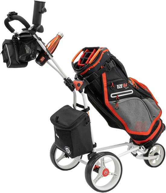 Golf Trolley - Golfkar - Golfen - Eenvoudig push-design - 25 zakken - Wit van GOLF — afbeelding 4