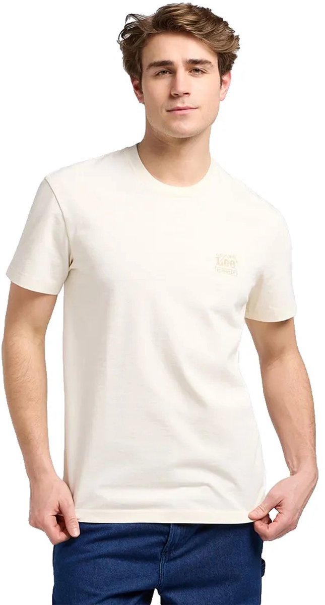 Lee Workwear Essential T-shirt Met Korte Mouwen XL Man Creme
