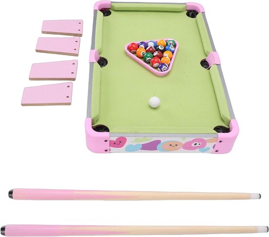 Kinderbiljarttafel - Mini Pooltafel - Gezinsspel - Stevig Frame - 51x32cm — afbeelding 3
