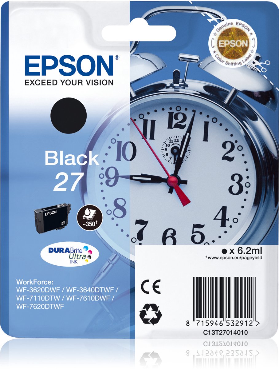 Epson T2701 - Inktcartridge / Zwart