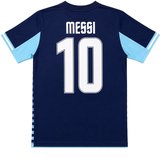 Messi Argentinië Uit Shirt Kind - Maat 116 t/m 164 - Voetbalshirt voor Kinderen - Officiële AFA Fanmerchandise