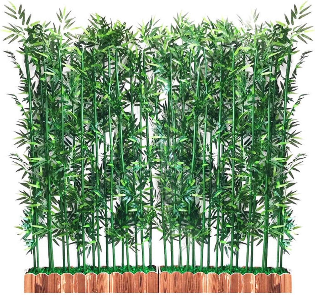 Decoratieve Bamboe - Privacy Scherm - Ruimte Verdelen - Weerbestendig Plastic - 80 cm Hoog - Groen