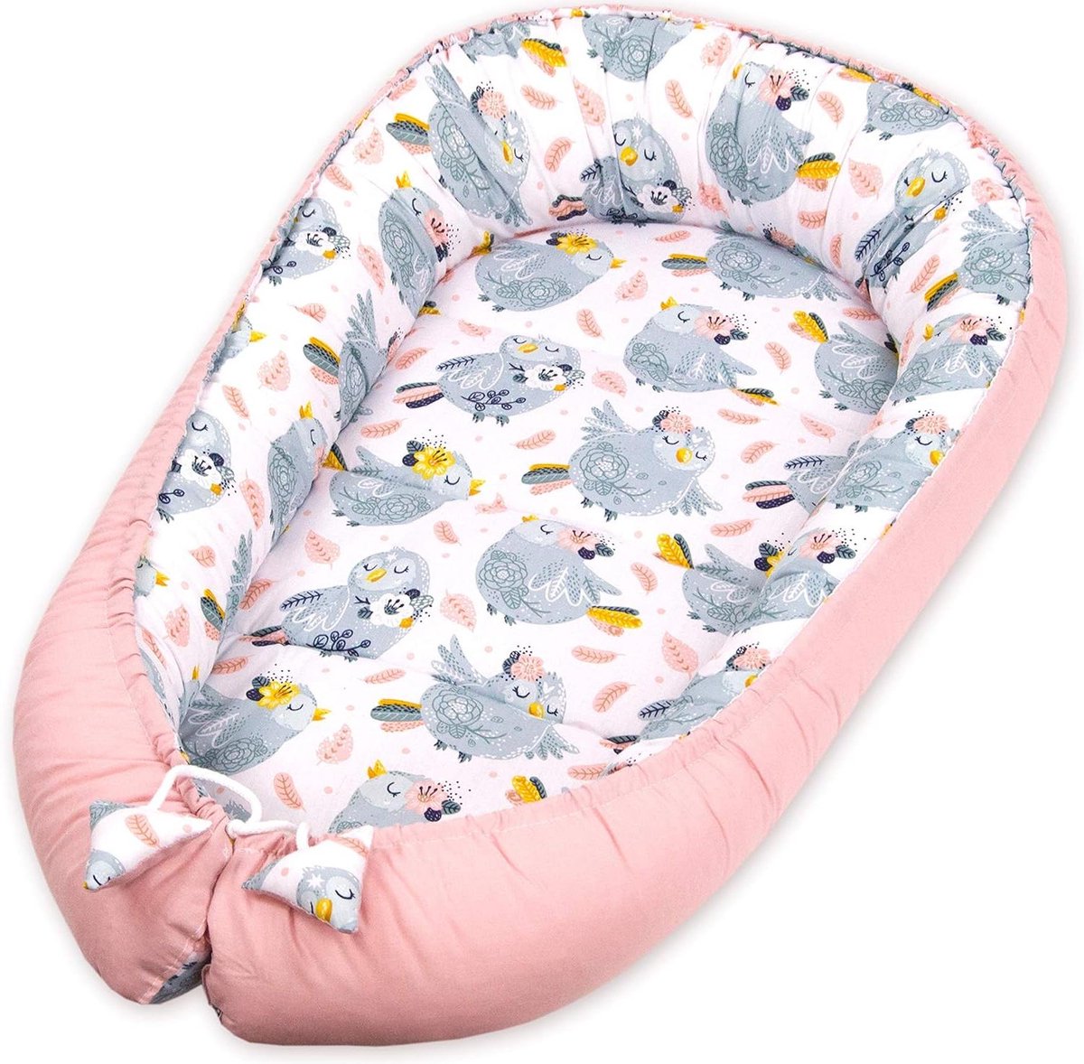 Babynestje - Babycocon - Veilige Rust - Verstelbaar - 55 x 90 cm - Oud Roze