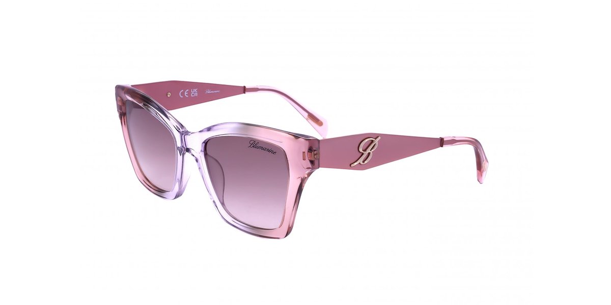 Blumarine SBM829 Shiny transparent pink liliac 53/19/140 WOMAN Zonnebrillen
