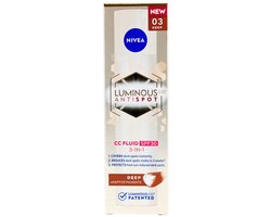 NIVEA Cellular LUMINOUS630 CC Fluid Cream met SPF 30 - Dark - Anti-Pigmentvlekken Crème - Gekleurde Dagcrème - Gezichtscreme - 40ml