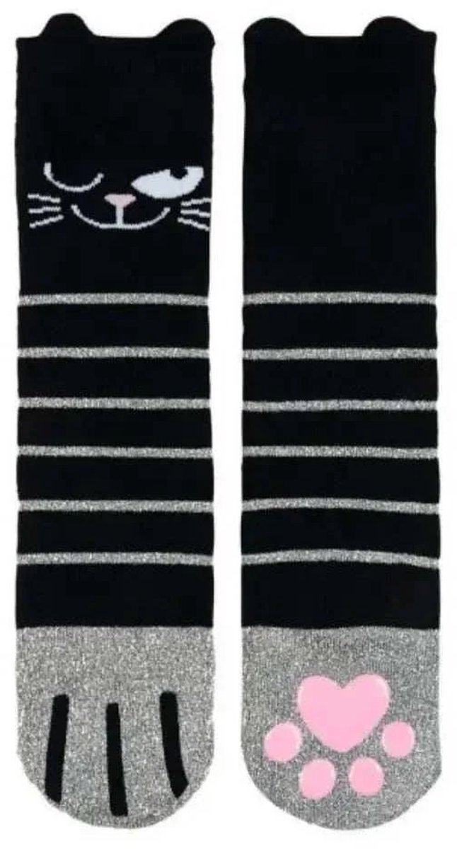 Ed the Cat Sokken Glitters - Sok
