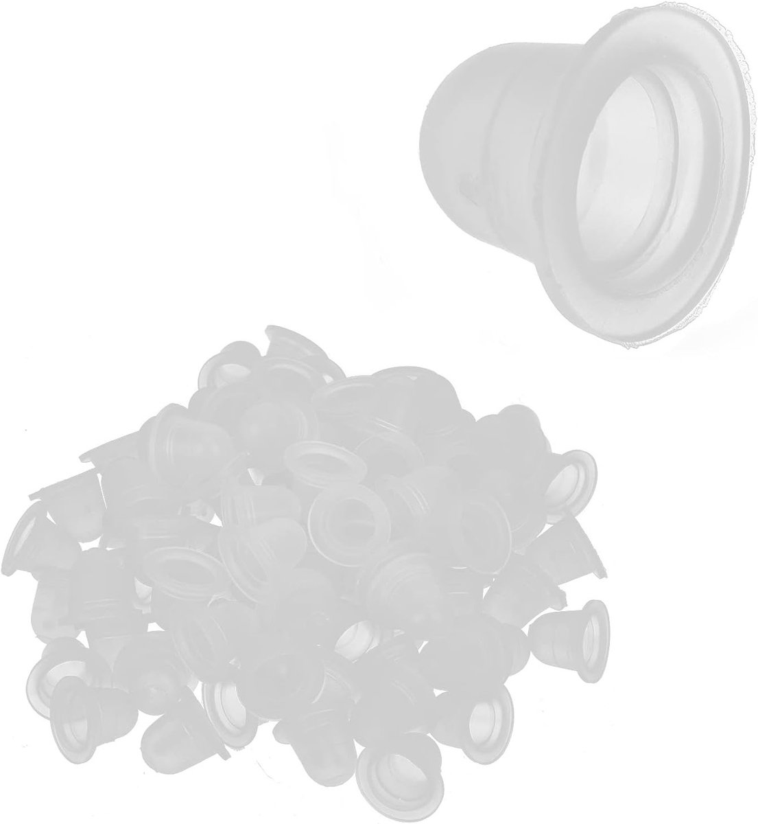 100 Stuks Silicone Inkt Cups voor Tattoo en Microblading - Perfect voor Permanente Make-up en Pigmenten