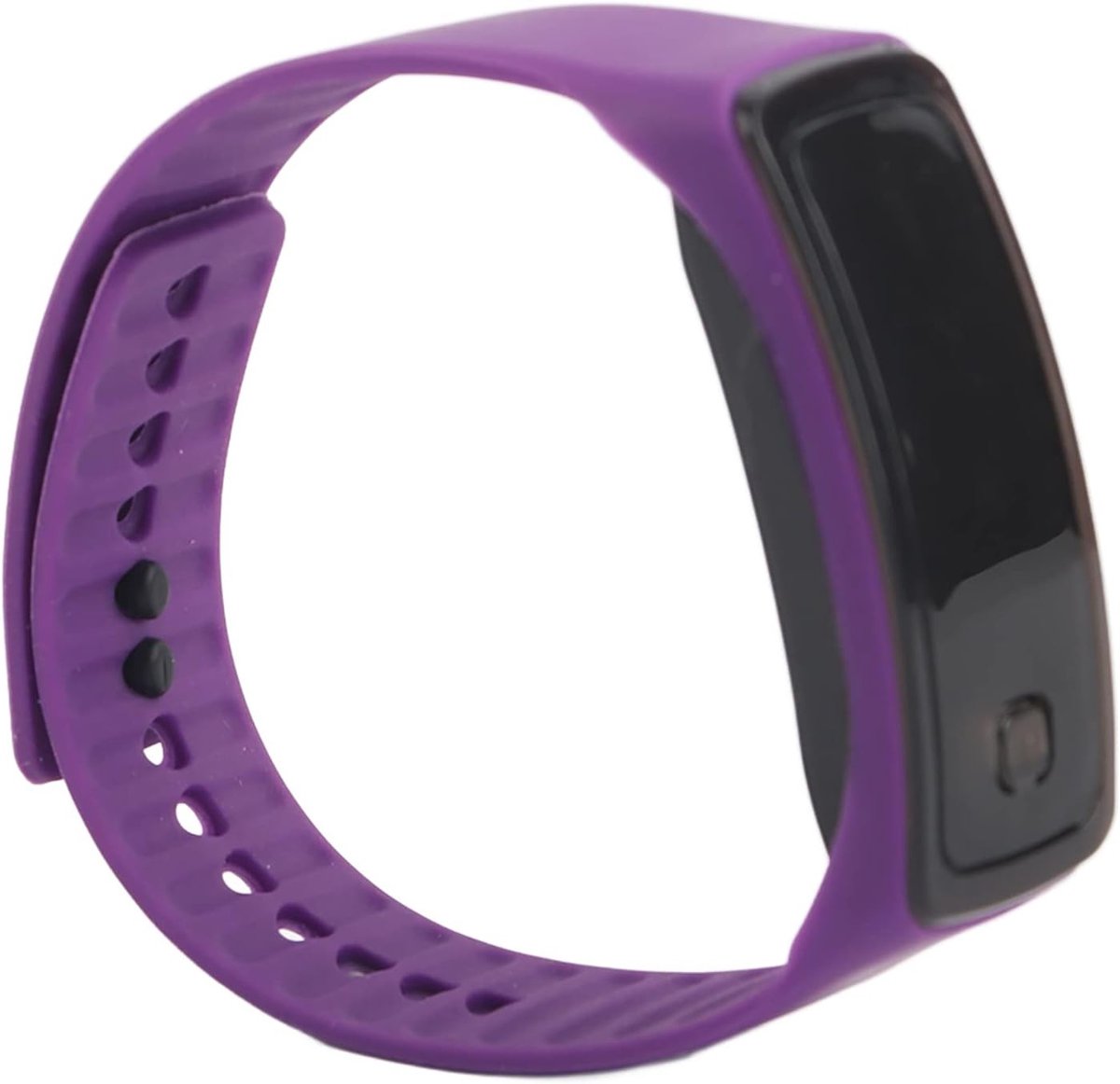 Waterdichte LED Sporthorloge met Siliconen Band, Digitale 12-Uur Wijzerplaat en Elektronische Weergave voor Kinderen, Perfect voor Buitenactiviteiten (Paars)