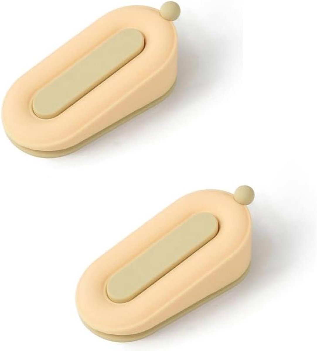 Deurwig - Deurstop Deurstopper - Deuren Open Houden - Antislip Basis - 10 cm - Geel