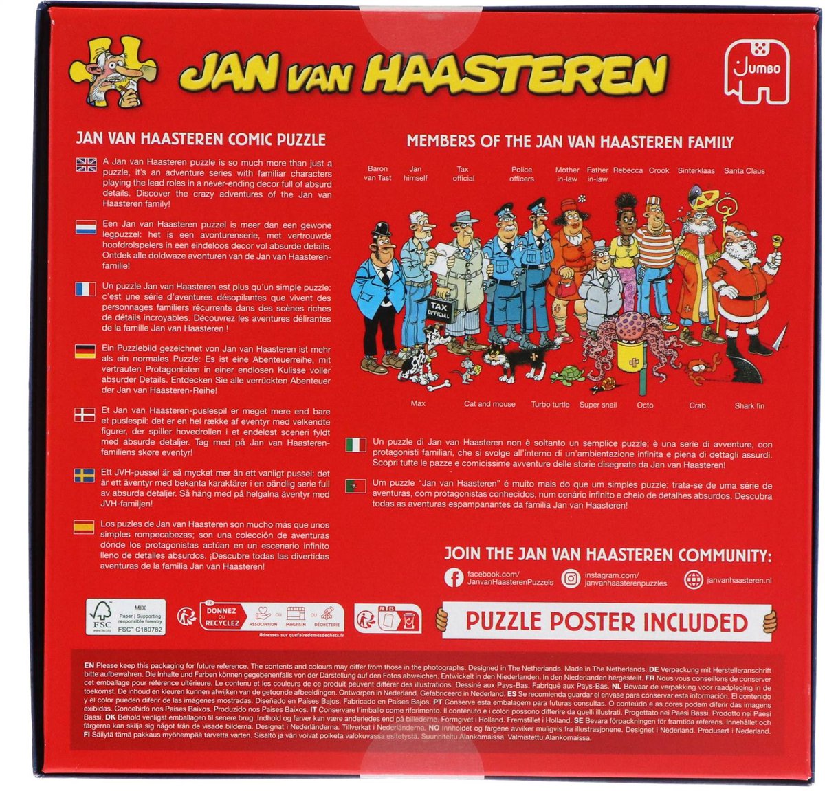 Jan van Haasteren – Hondenparcours - Puzzel 1000 stukjes — afbeelding 4