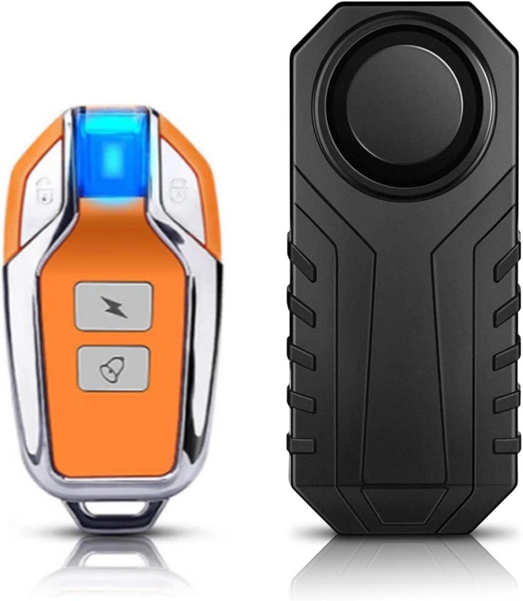 Fiets Alarm - Motorfiets Beveiliging - Voertuig Beveiligen - Waterdicht IP55 - Mini Formaat - Zwart