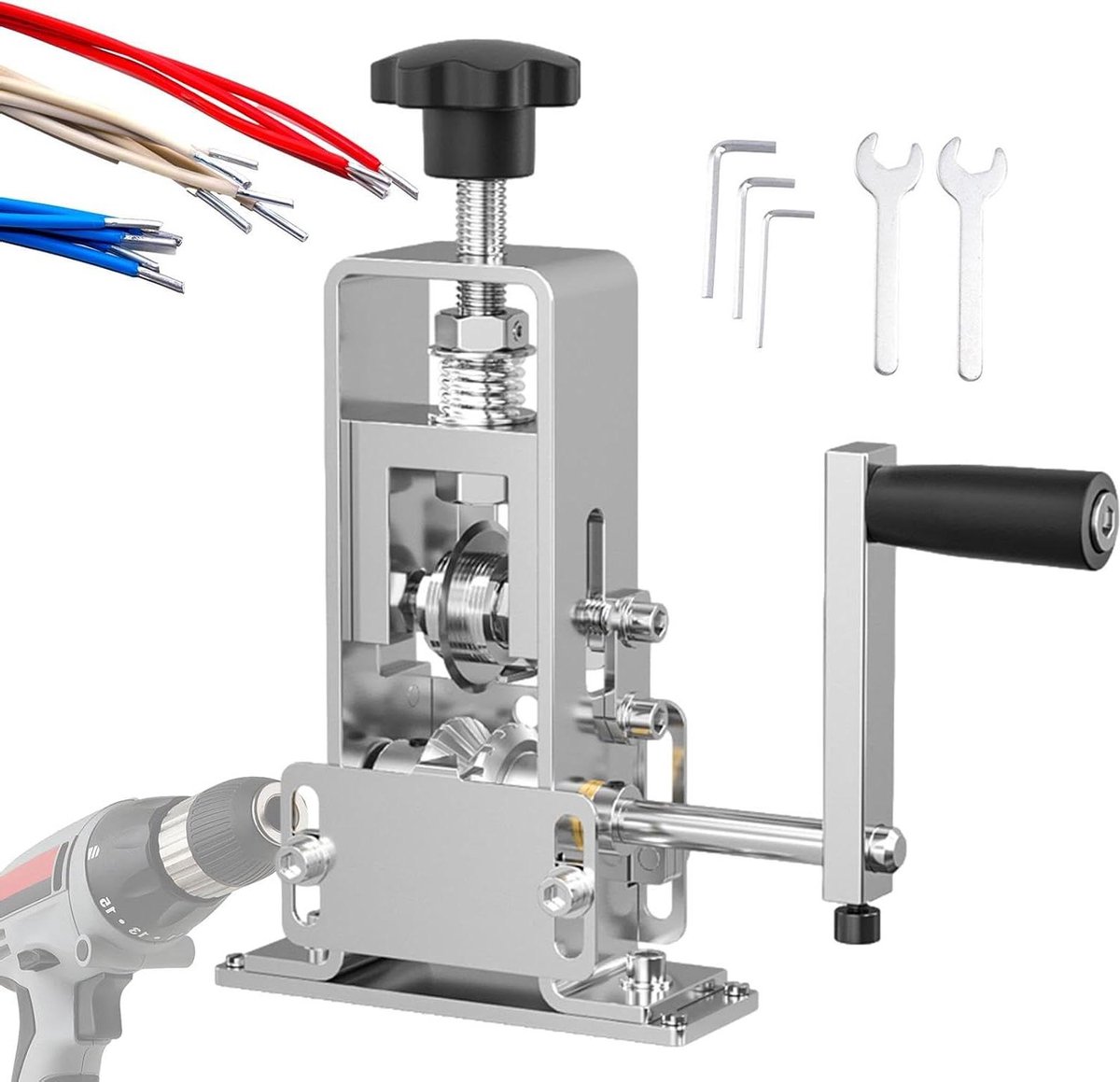 Draad Stripper Machine - Handmatige Stripper - Kabelrecycling - Aanpasbare Voedingsgaten - 1-25 mm - Standaard