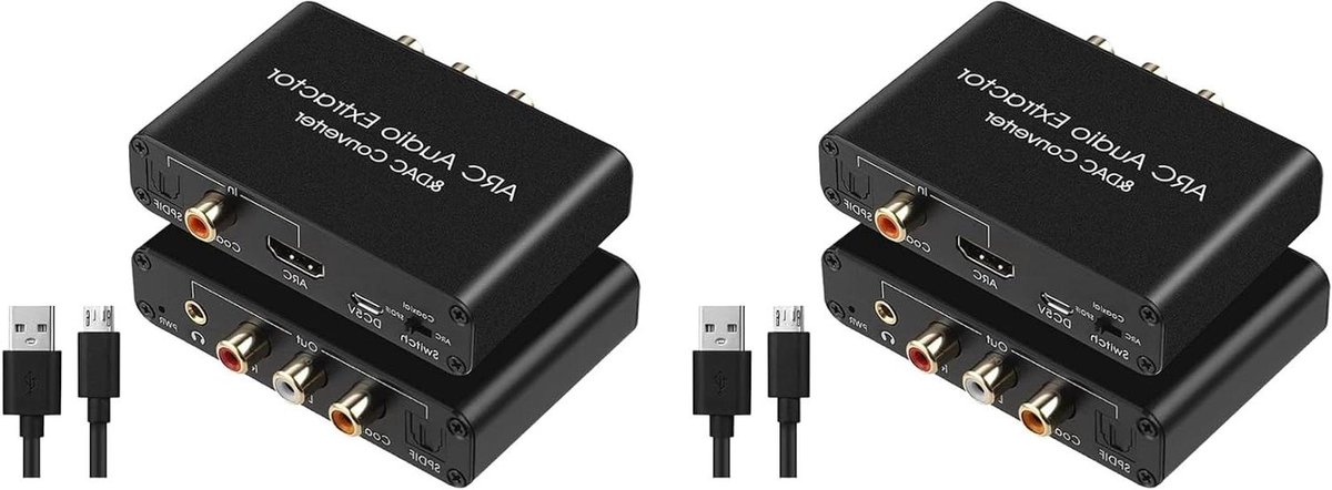 Audio Converter ARC Extractor - Optische SPDIF naar Analoog - Geluid van TV halen