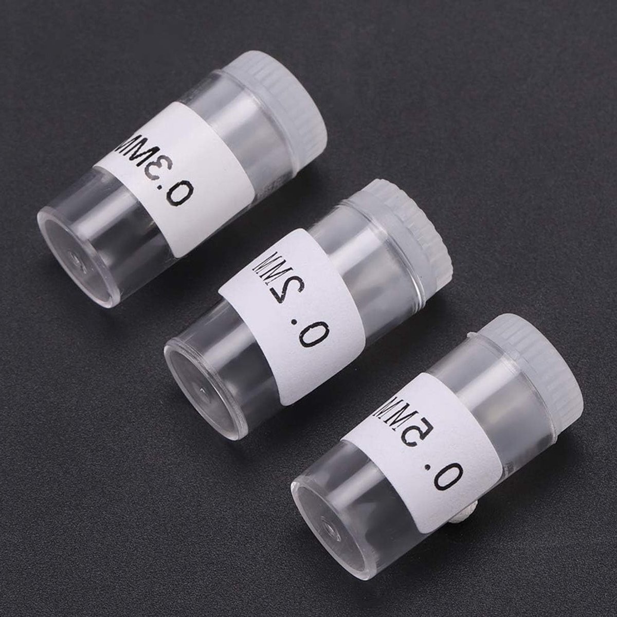 Airbrush Tips en Nozzles Set - Vervangende Needles en Bushings voor Precisie Airbrushen - 3 Stuks 0.2mm, 0.3mm, 0.5mm