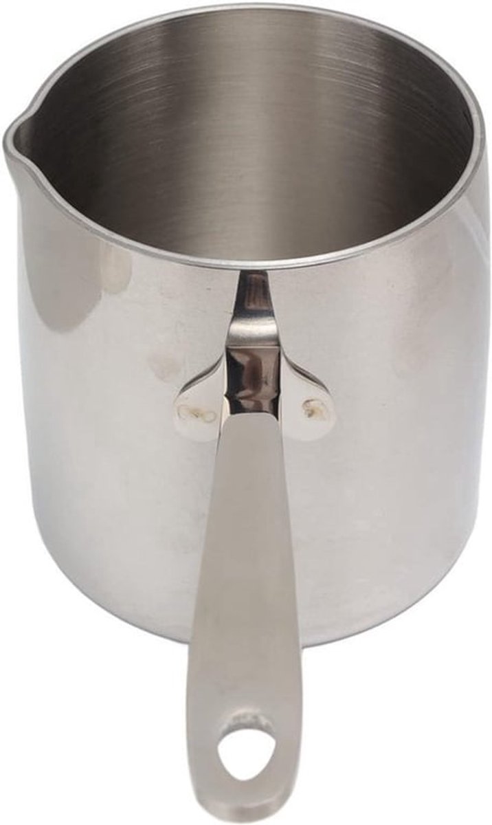Roestvrijstalen Smeltpan 450 ml voor Inductie en Gasfornuis - Chocolade Smeltpan Butter Crucible - Multi-Purpose Sauspan - Meltschaal voor Inductie Kookplaat (450 ml)