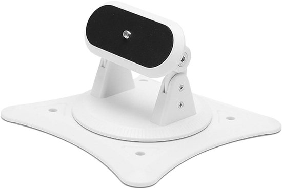 Verstelbare projectorbeugel wit met 1/4 inch schroef, kogelgewricht 360°, draagkracht 2 kg, stabiel