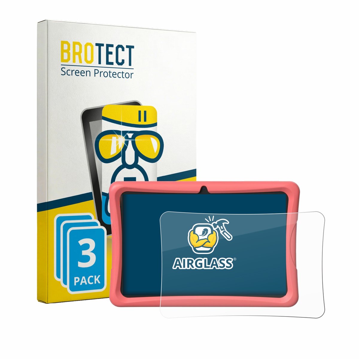 Screenprotector 3 Stuks voor Tabwee K10 Beschermglas transparant