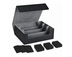 TCG Opbergdoos met Magneetsluiting & 10 Card Dividers 3 foam blockers-Deckbox-Storage Box 2100 Trading Cards-Riftbound, Pokémon, Magic, Yu-Gi-Oh!-Kaartenbox Hardcase