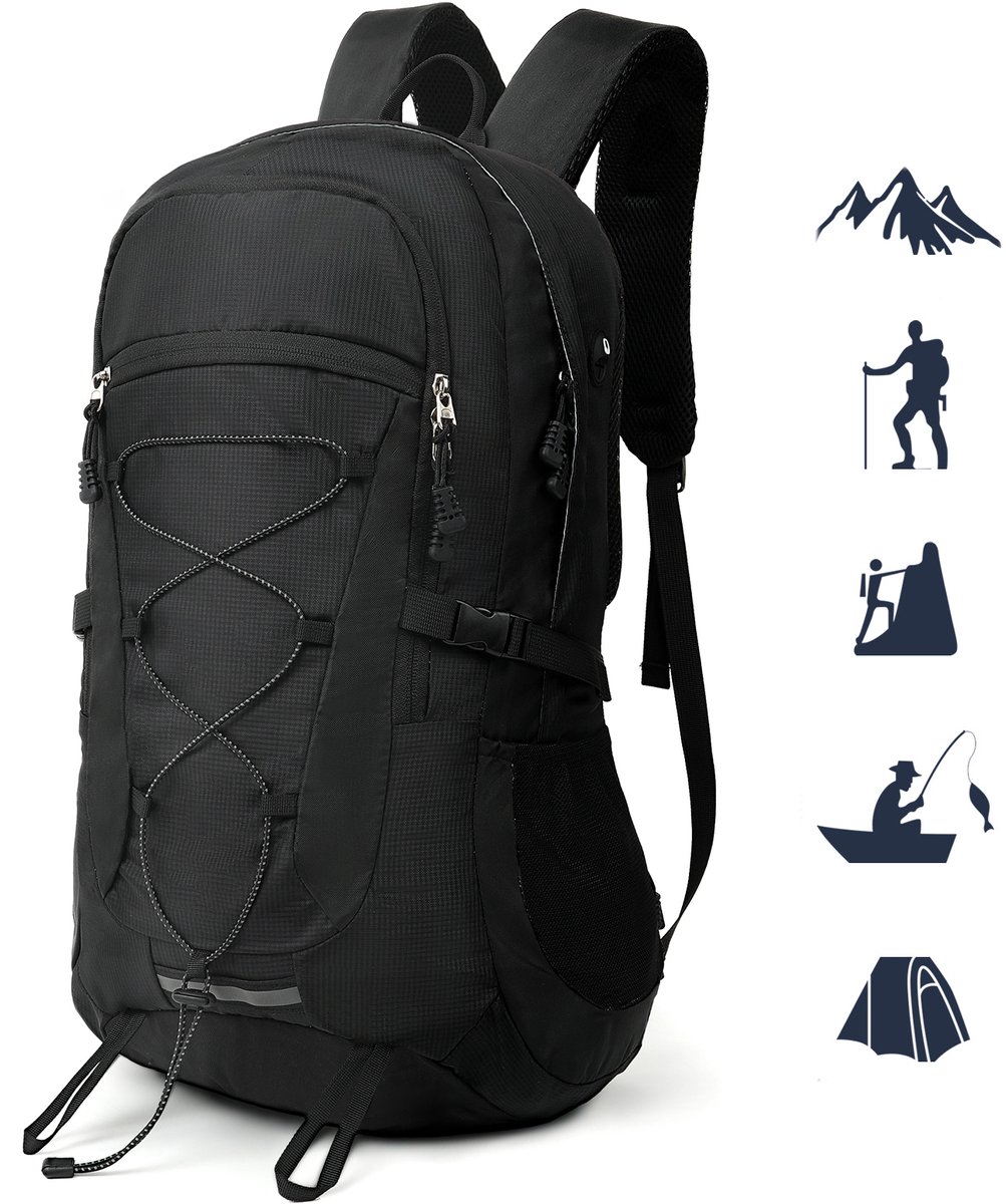 TANTOMI wandelrugzak 45L - voor Heren en Dames - Waterdichte - met Ademend mesh rugpaneel - voor Wandelen Trekking Klimmen en Reizen - Trekking Rugzak - Outdoor Rugzak