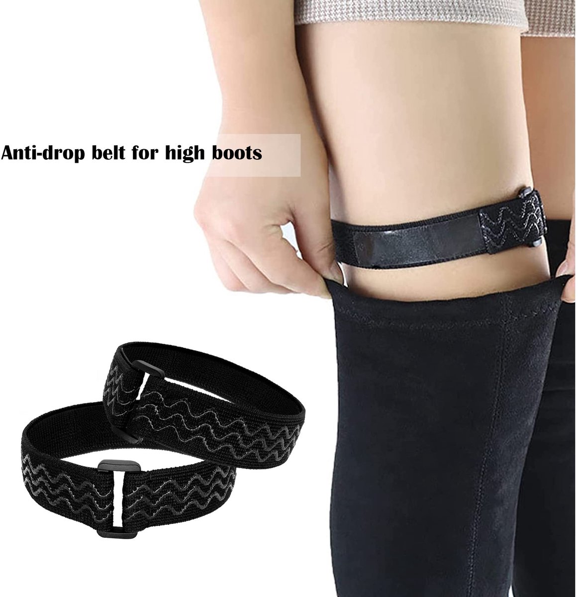 BRENZOOS- Bootbelts - Lange Bootbelts - 20 Stuks Plakband Haak Sticker - Duurzaam - Verstelbaar - Antislip - Laarzenriemen
