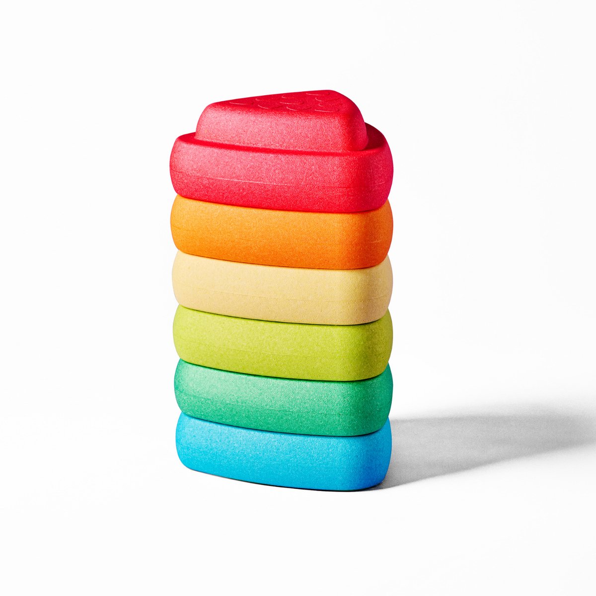 Nattou Blocky Balans Stapelstenen - Duurzame Stapstenen voor Balans & Motoriek - 50 cm - Multicolor